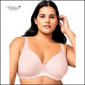 Spacer Fabric T-Shirt Bra with Underwire, Moulded Cups, Seamless Comfort